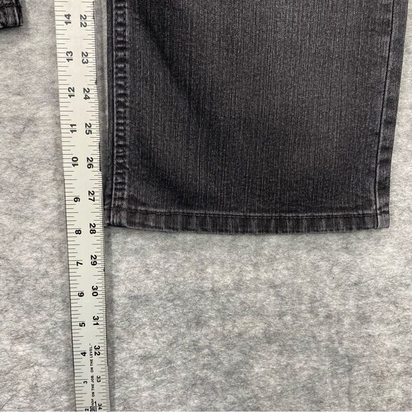 Croft & Barrow Womens Black Natural Fit Stretch Bootcut Jeans Size 12 Short - Picture 11 of 14